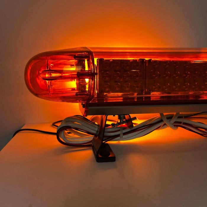 Мигалка 105см + СГУ 200ВТ на дах авто, 4 сторони / ЖОВТИЙ 160Вт 12В