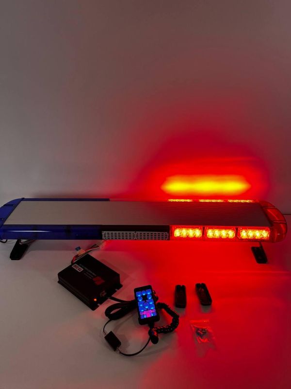 Проблискова панель 100 см з СГП синьо-червона