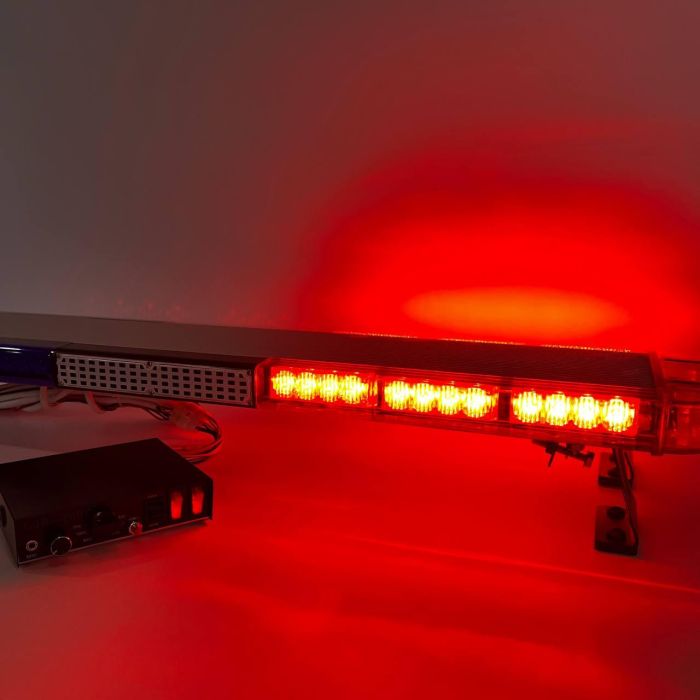 Мигалка 120см на дах автомобіля з вбудованим СГП синьо-червона