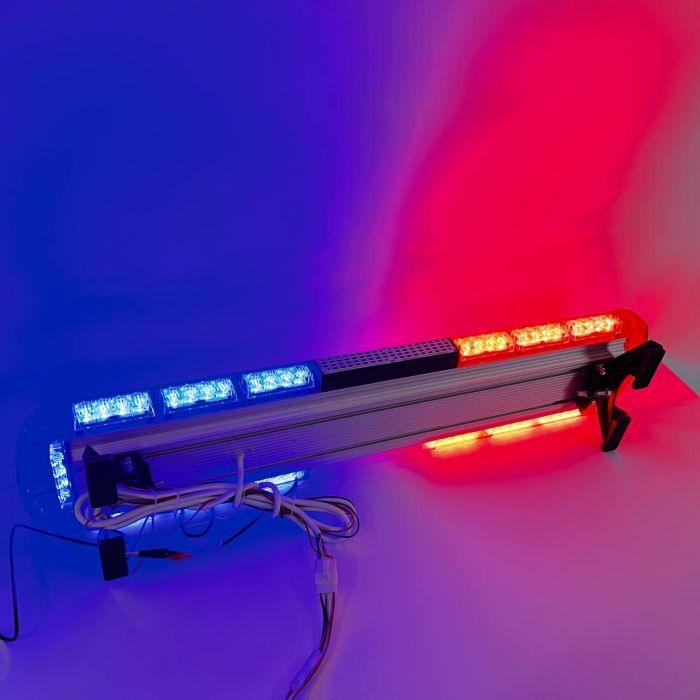 Проблискова панель 100 см з СГП синьо-червона