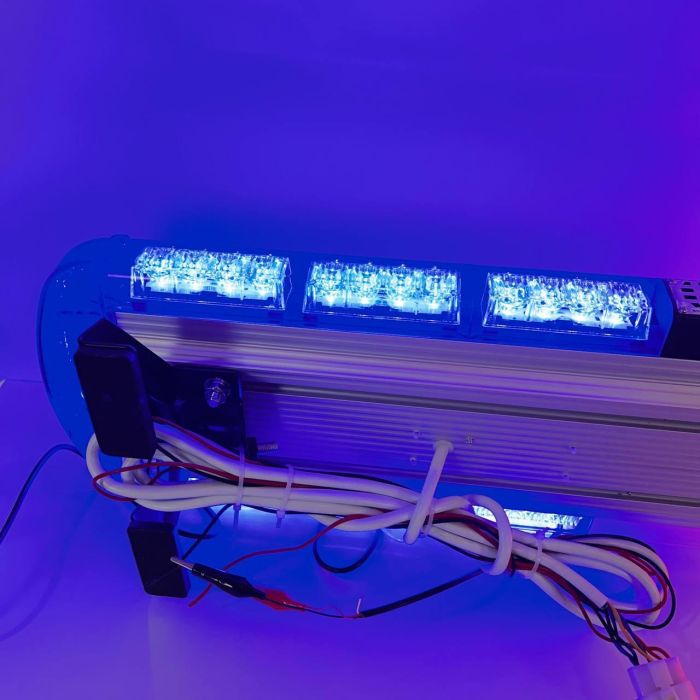 Проблискова панель 100 см з СГП синьо-червона