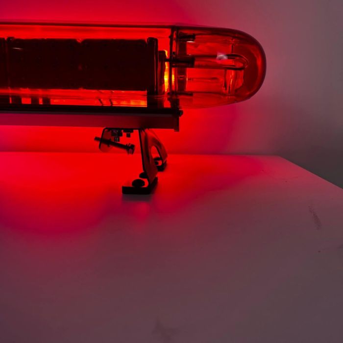 Проблисковий маячок з вбудованим СГП синьо-червоний на дах авто 120 см