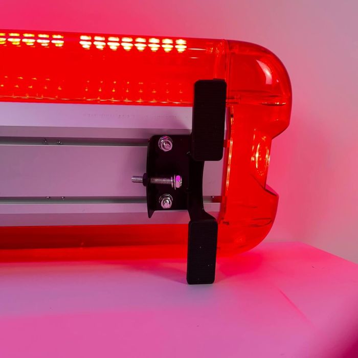 Проблисковий маячок з вбудованим СГП синьо-червоний на дах авто 120 см