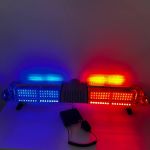 Проблисковий маячок з вбудованим СГП синьо-червоний на дах авто 120 см