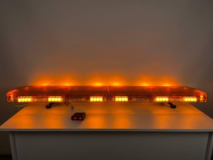Мигалка на дах автомобіля 150см, 112LED помаранчева