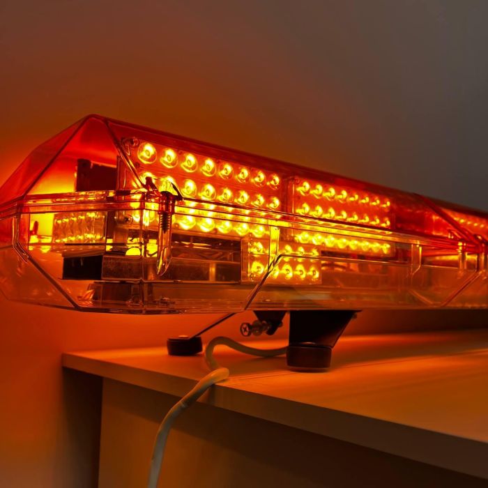 Мигалка на дах автомобіля 150см, 348LED помаранчева