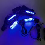 Стробоскоп мигалка в решітку автомобіля синій