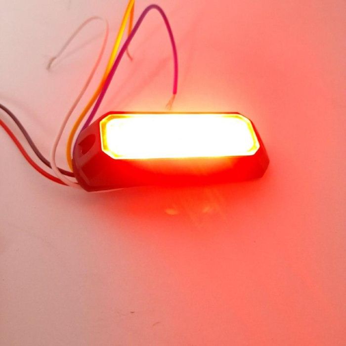 Стробоскоп 3 світлодіода тонкий. Червоний колір