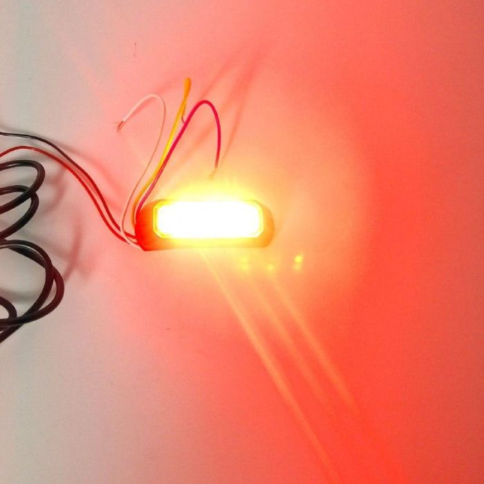 Стробоскоп 3 світлодіода тонкий. Червоний колір
