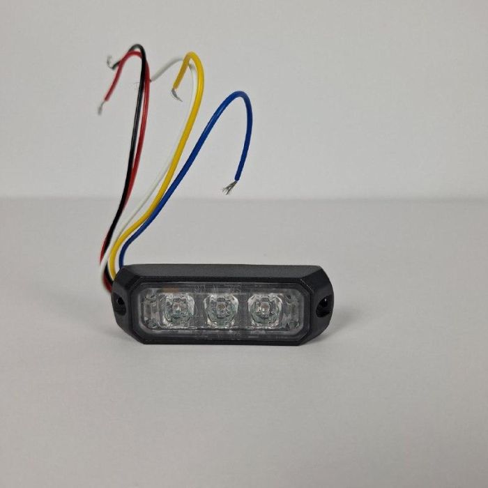 Стробоскоп 3 світлодіода тонкий. Червоний колір