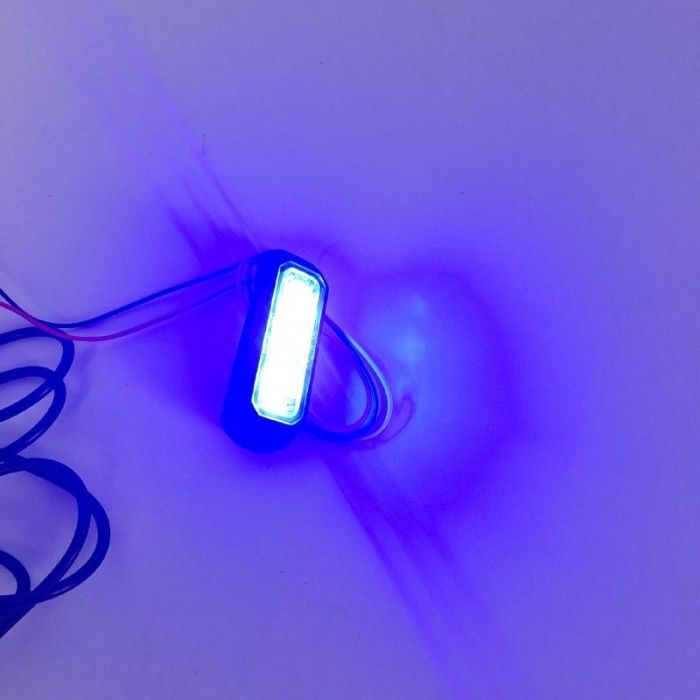 Стробоскоп 3 світлодіода тонкий. Синій колір