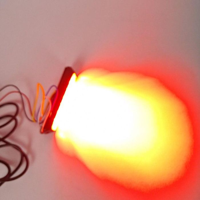 Стробоскоп 6 світлодіода тонкий. Червоний колір