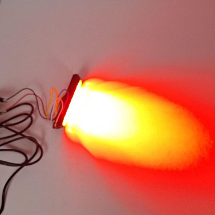 Стробоскоп 6 світлодіода тонкий. Червоний колір