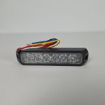 Стробоскоп 6 світлодіода тонкий. Червоний колір