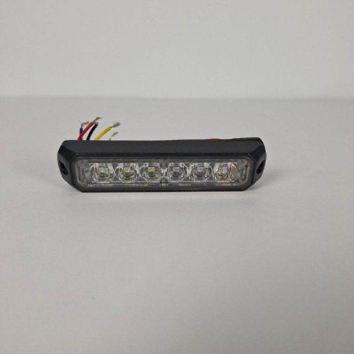 Стробоскоп 6 світлодіода тонкий. Синій/білий колір