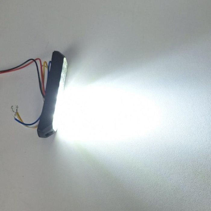 Стробоскоп 6 світлодіода тонкий. Синій/білий колір