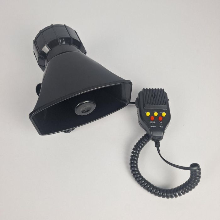 Спецсигнал СГУ із записом звуку 12v 100w "POLICE SIREN 8100" (Рупор, мікрофон, сирена 3 сигнали)
