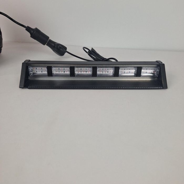 Проблисковий маячок під лобове скло 30см Стробоскоп червоний синій