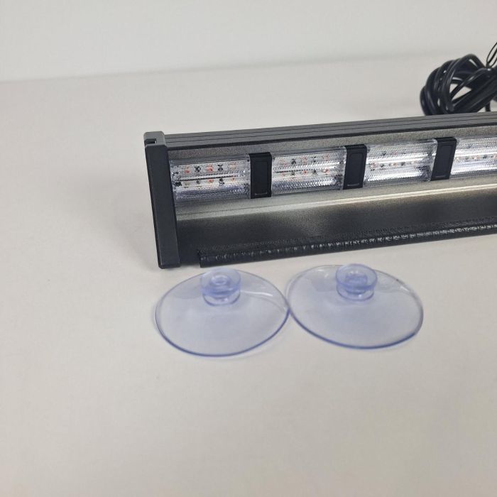 Проблисковий маячок під лобове скло 30см Стробоскоп червоний синій