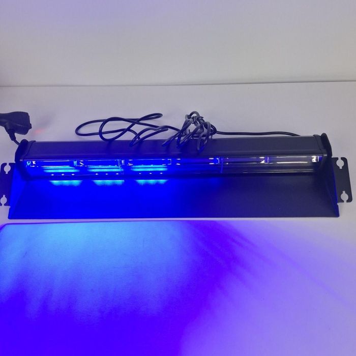 Проблисковий маячок під лобове скло 45 см Стробоскоп синій