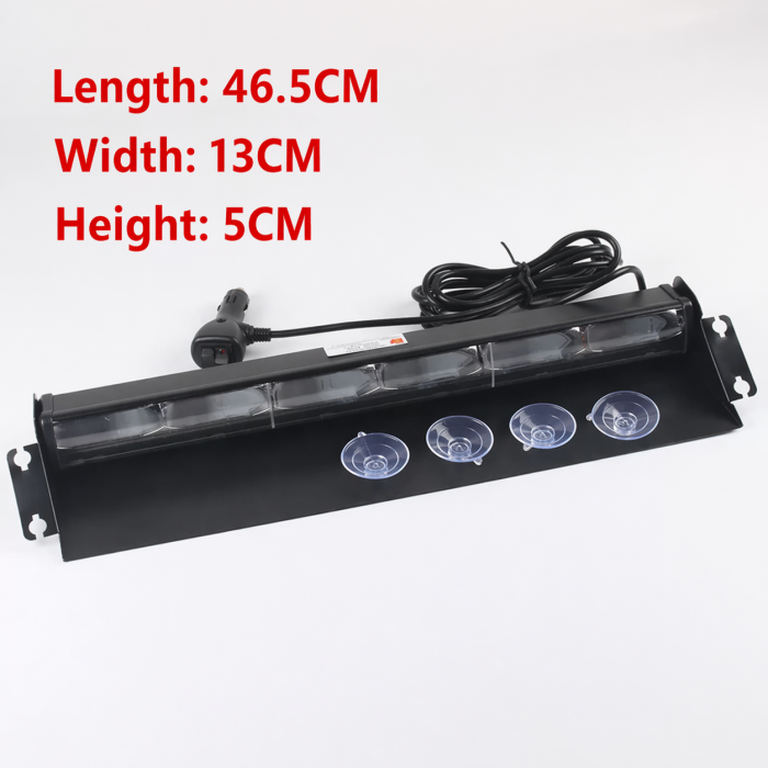 Проблисковий маячок під лобове скло 45 см Стробоскоп синій