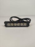 Стробоскоп мигалка в решітку автомобіля білий 6led