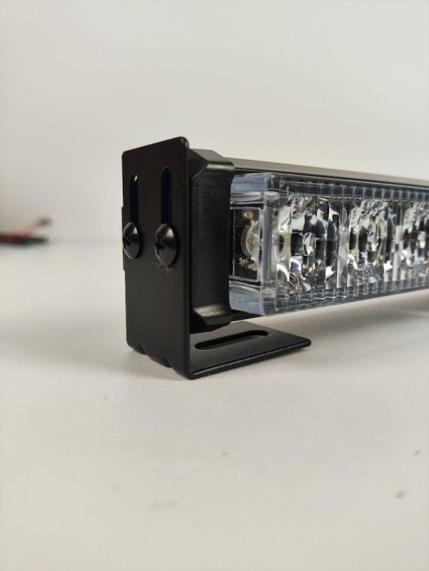 Синьо-червона led балка 65см 24W стробоскоп мигалка під лобове скло